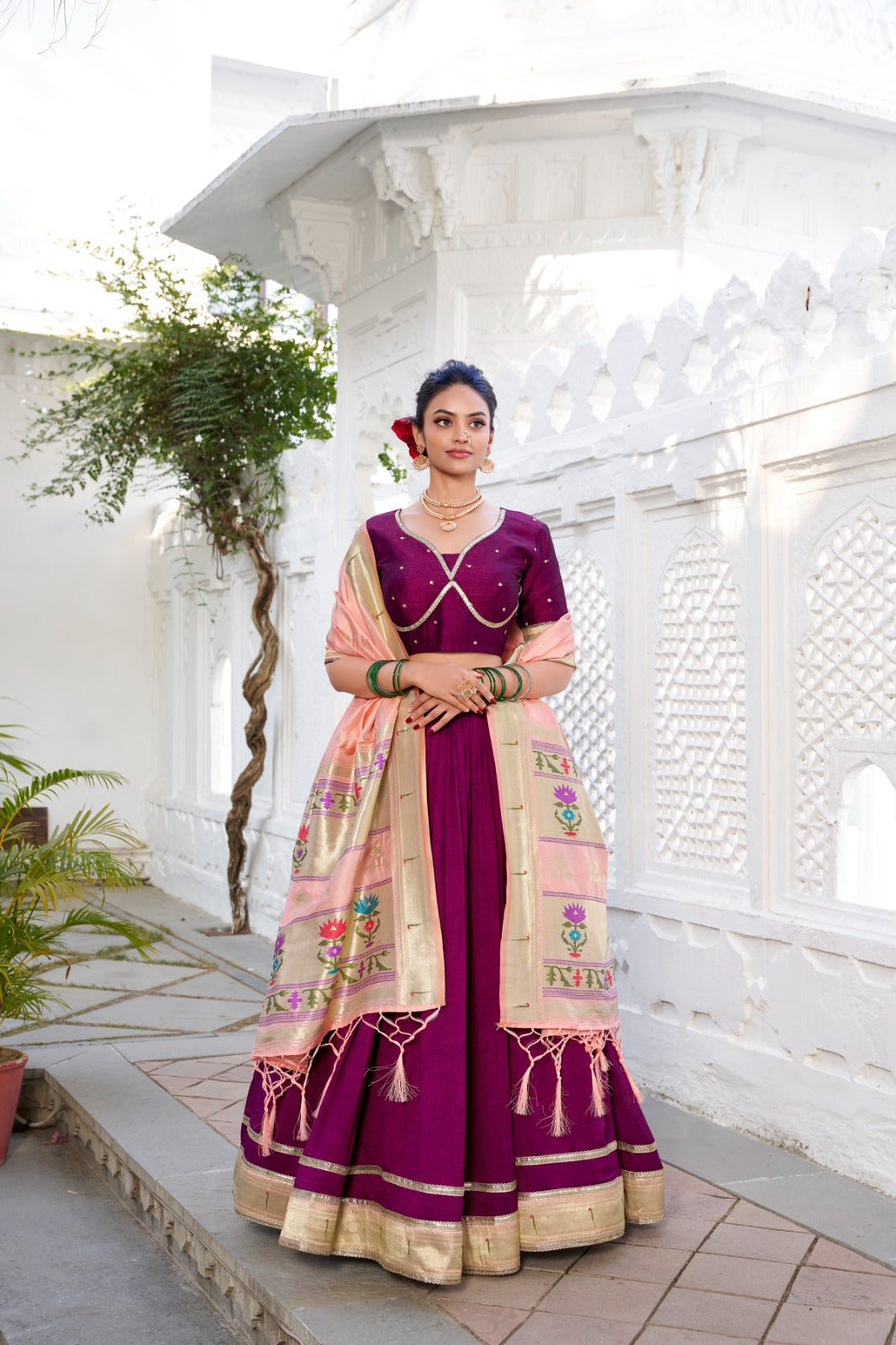 Lehenga (Stitched) Lehenga Fabric : Vichitra Silk
