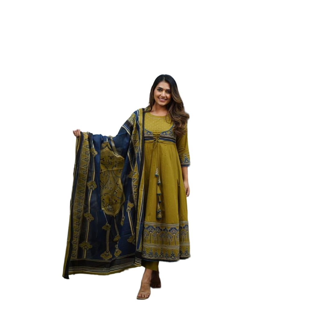 Roman cotton with beautiful Multi-colored embroidery,touch of khatli
