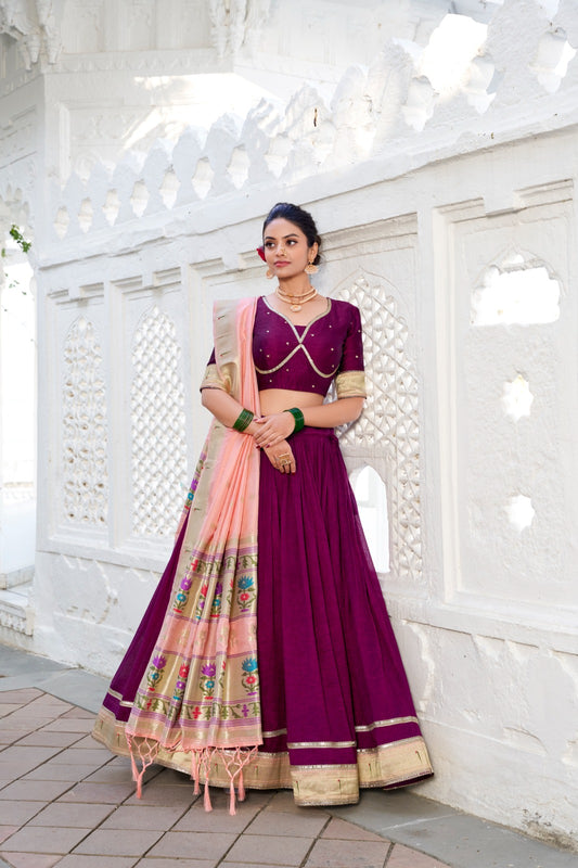 Lehenga (Stitched) Lehenga Fabric : Vichitra Silk