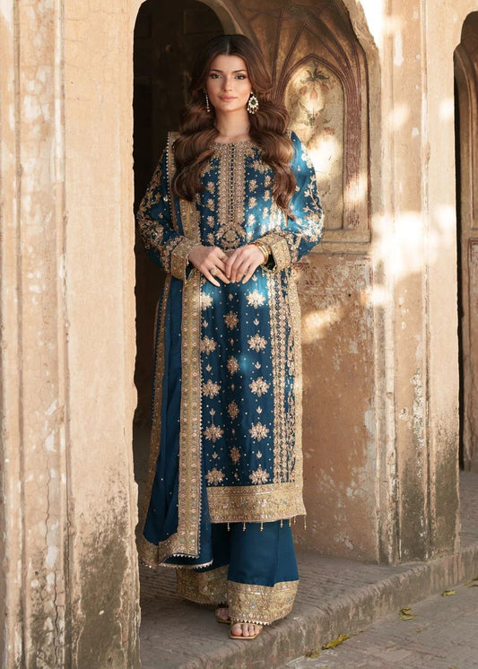 Heavy Georgette With Heavy Embroidery Sequence Work with Rivet Moti Work*with Sleeve*